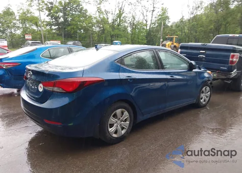 2016 Hyundai Elantra Se из США, поврежденный, VIN KMHDH4AE6GU619146